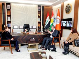 University President Receives Delegation from Barzani Charity Foundation