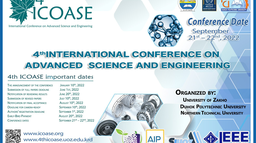 The deadline for the 4th ICOASE organized by DPU, UOZ, and NTU will be 1st June 2022